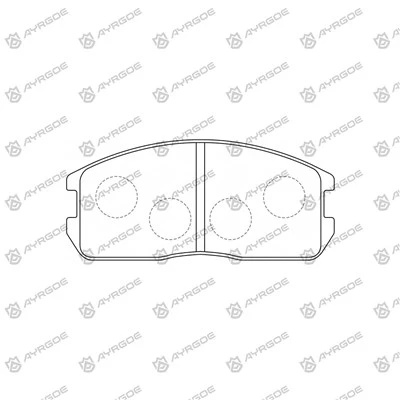 D6010 brzdové doštičky pre Mitsubishi Lancer CS1A