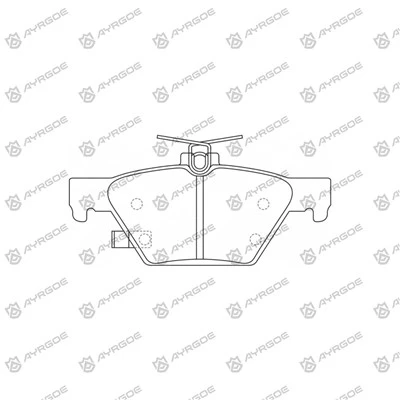 D7078 m brzdové doštičky pre Subaru Outback BT11A, BT12A, BT13A, BT9KL, BT9LL