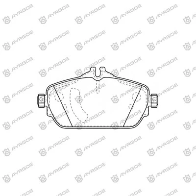 Brzdové doštičky PN0576W pre Benz C 180 205040